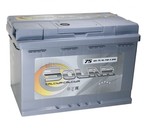 Ultra Solar L3L Аккумулятор, Обратная полярность, 12V 75Ah, 278*175*90, 730EN